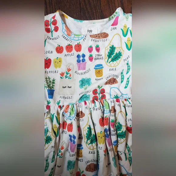 Little Sleepies Farmers Market Dress Size 6 - Picture 3 of 4